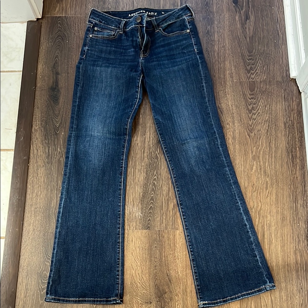 American Eagle Outfitters Dark Wash Jeans 10 Long